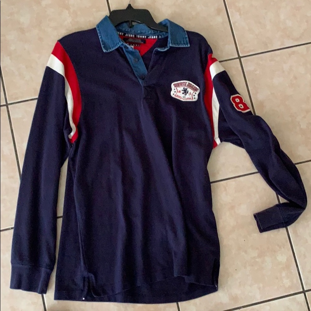 Vintage Tommy Hilfiger Long-sleeve collar shirt